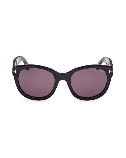 Tom Ford Black Cat-eye Sunglasses