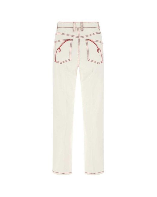tory burch white denim