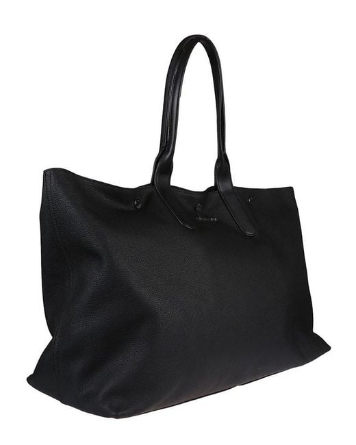 Michael Kors Black Hudson Oversized Leather Tote Bag for men