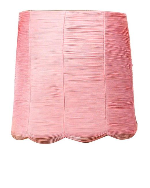 Alexander Wang Pink High Waist Fringe-embellished Mini Skirt