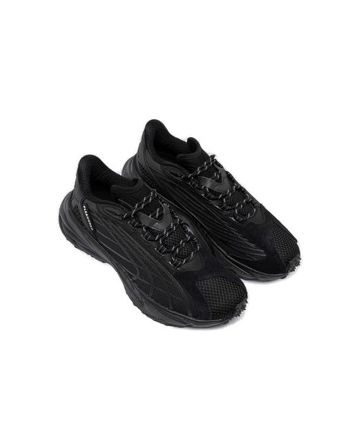 PUMA Black Spirex X Pleasures Lace-up Sneakers for men