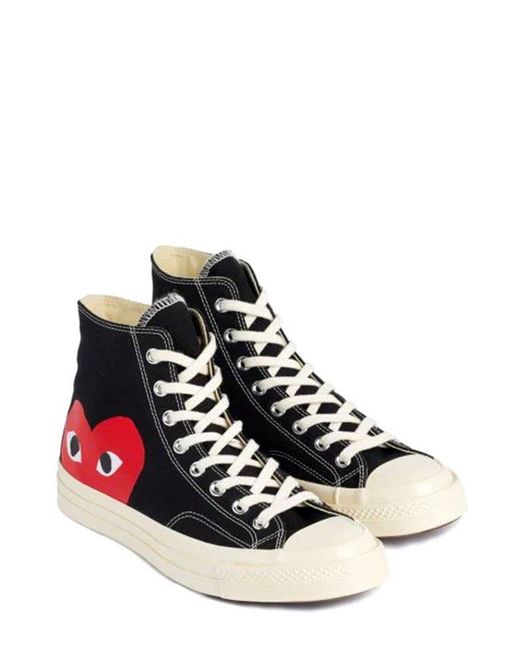 Comme des Garçons Black X Converse Red Heart Chuck Taylor '70 High Sneakers for men