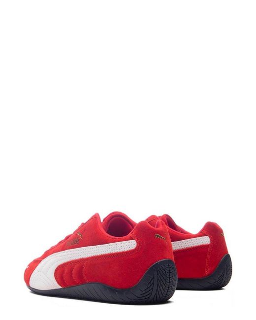 PUMA Red Speedcat Og Logo Detailed Sneakers