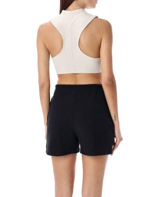 Nike Black Sportswear Chill Knitted Cropped Tank Top