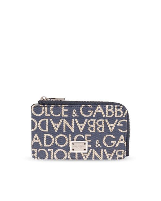 Dolce & Gabbana White Card Case With Logo,