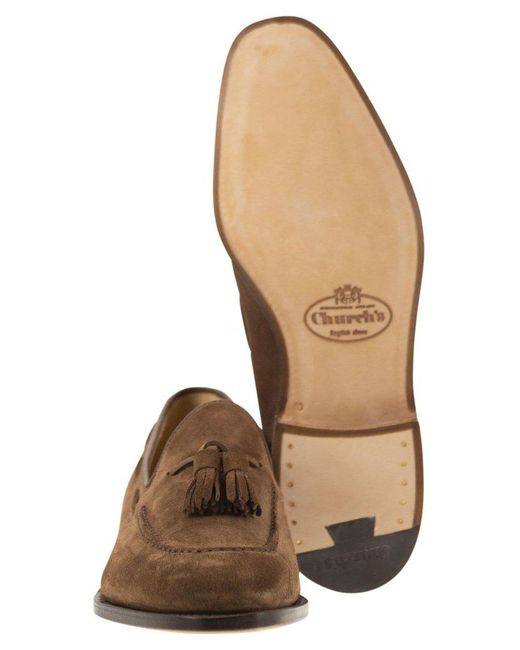 Church's Brown Soft Suede Moccasin for men