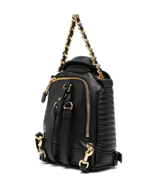 Moschino Black Biker Tote Bag