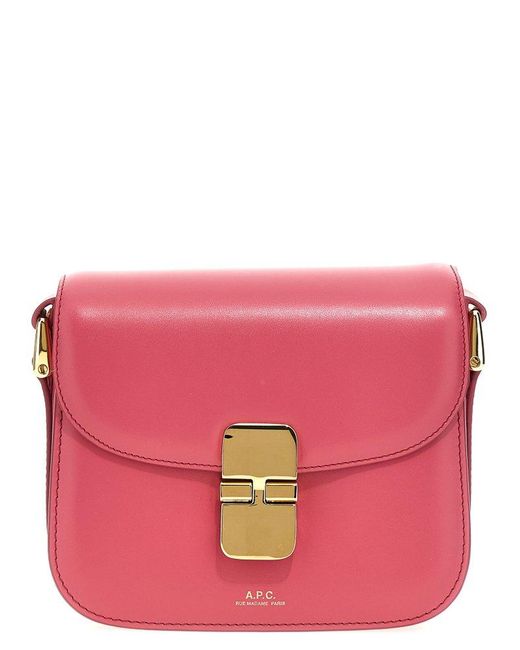 A.P.C. Pink 'Grace Mini' Crossbody Bag