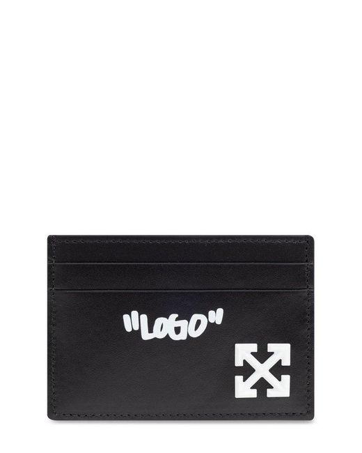 Off-White c/o Virgil Abloh Black Jitney Quote Card Holder for men