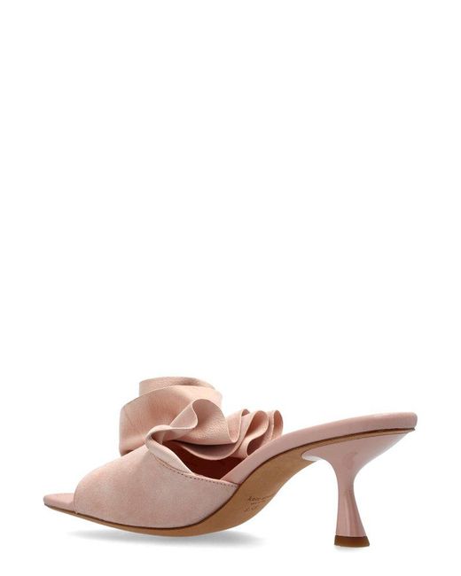 Kate Spade Pink Rosette Embellished Sandals
