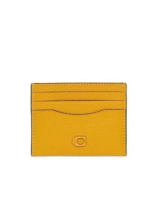 COACH Yellow Card Holder for men