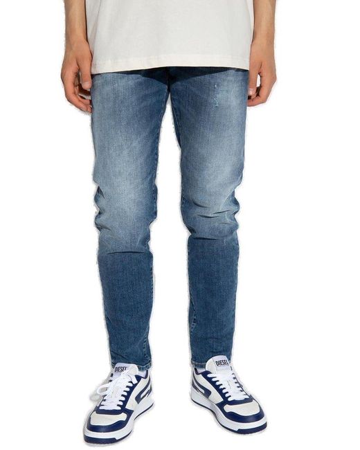 DIESEL Blue ‘2019 D-Strukt L.32’ Jeans for men
