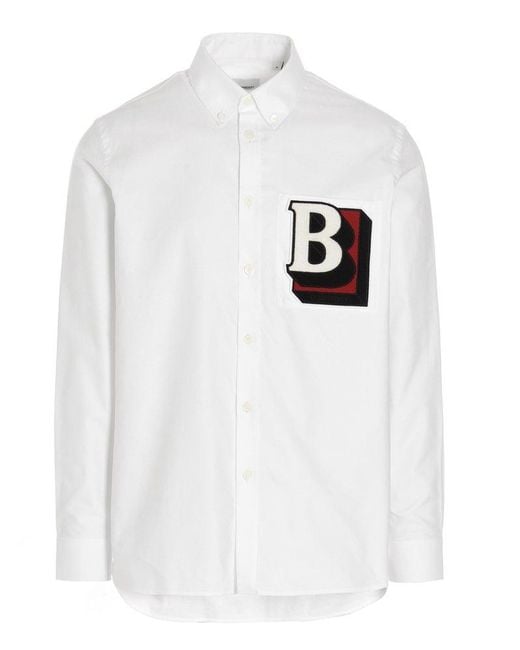 Burberry Shirt in White for Men | Lyst Canada