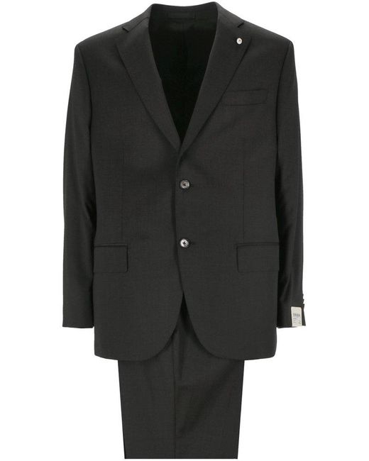 L.b.m. 1911 Black Single-Breasted Suit for men