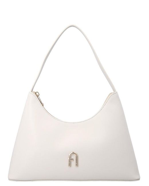 Furla White 'diamante Small' Shoulder Bag