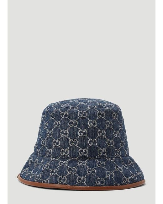 Gucci Blue GG Denim Bucket Hat for men