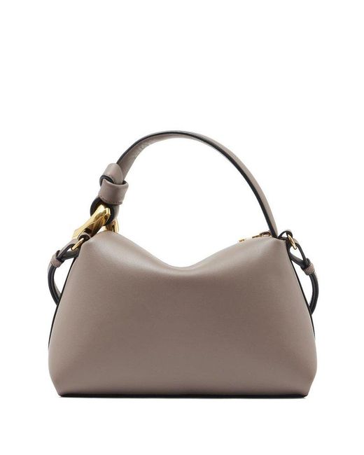 J.W. Anderson Gray Corner Zip-Up Small Tote Bag