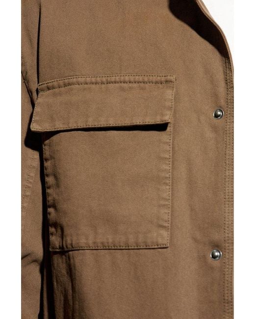 Zadig & Voltaire Brown Kendrick Logo Patch Jacket for men