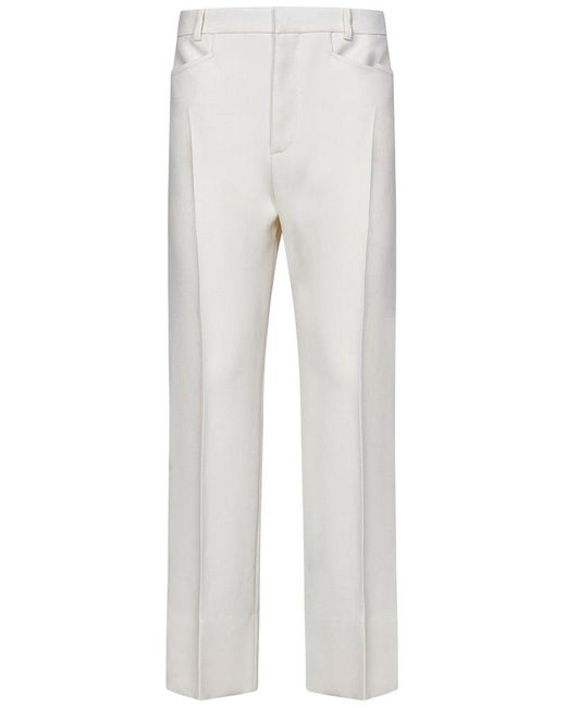 Tom Ford White Straight Leg Tailored Trousers