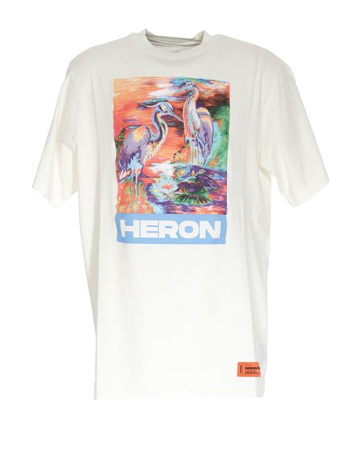 Heron Preston 'heron Birds' Graphic Print Oversized T-shirt in White for  Men | Lyst Canada