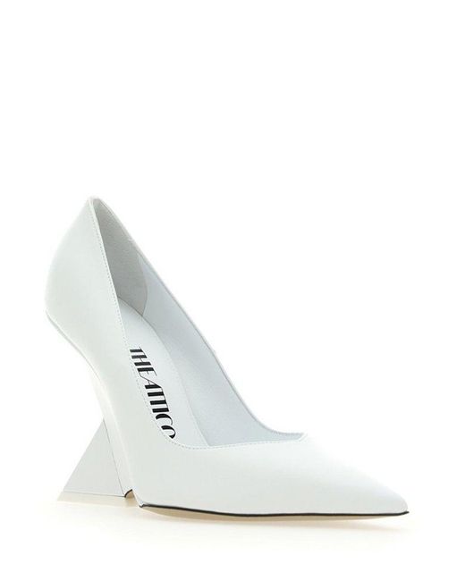 The Attico Cheope Wedge Pump in White | Lyst