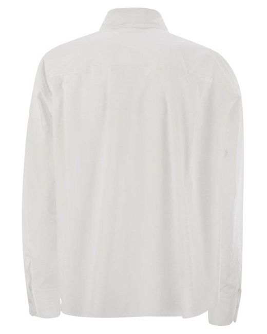 Weekend by Maxmara White Aureo Cotton Poplin Shirt