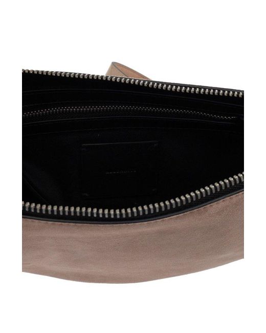 AllSaints Pink Shoulder Bag Half Moon