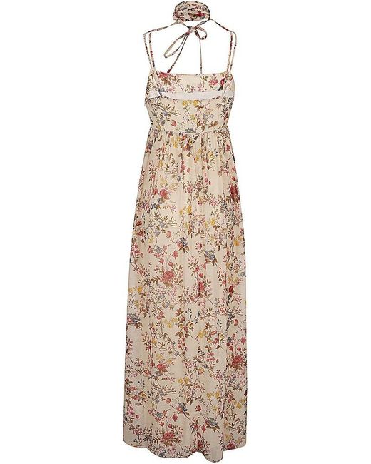 Weekend by Maxmara Natural All-over Floral Patterned Georgette Dress