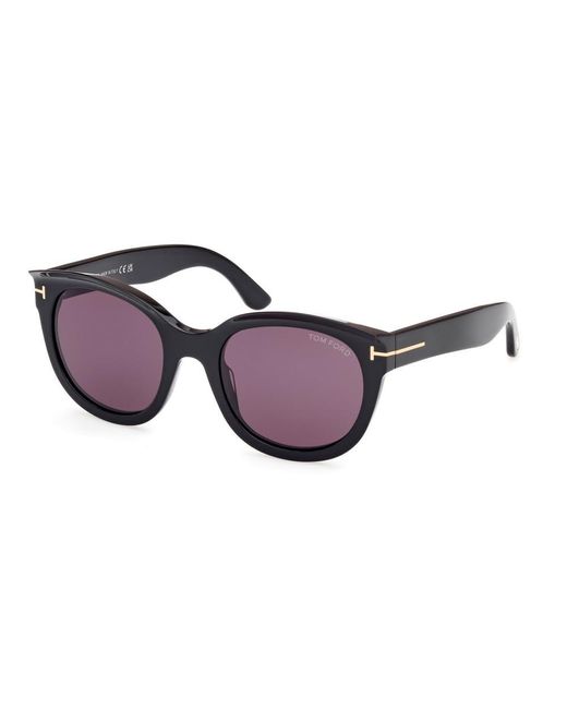Tom Ford Black Cat-eye Sunglasses