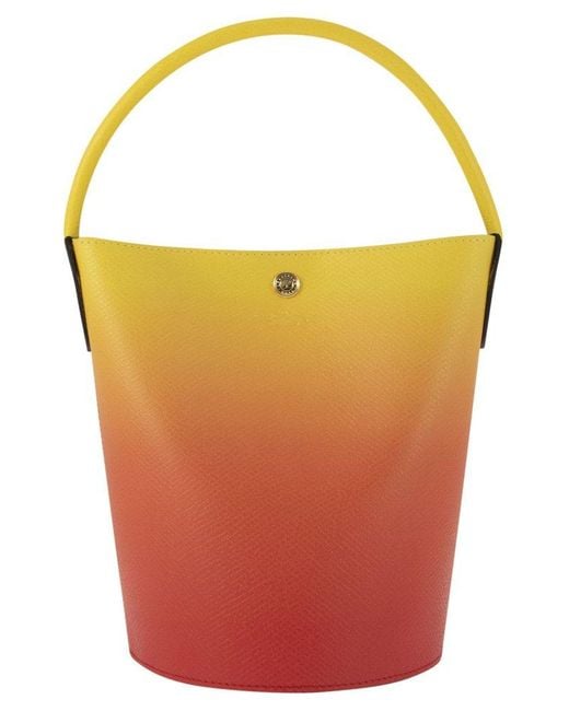 Longchamp Yellow Épure - Bucket Bag