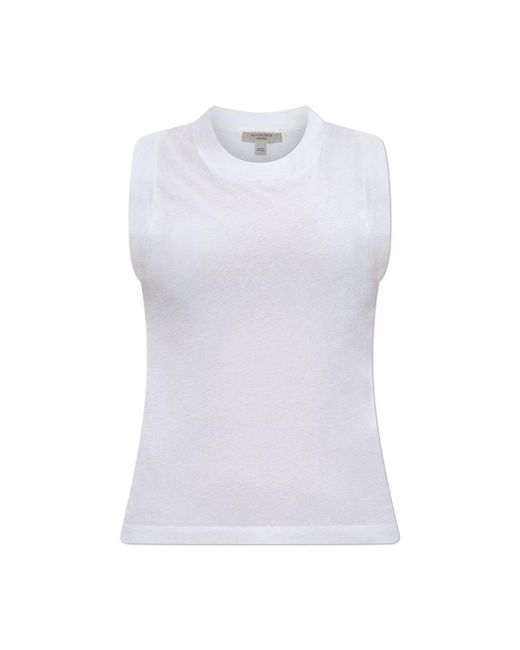 AllSaints White Imogen Sleeveless Top