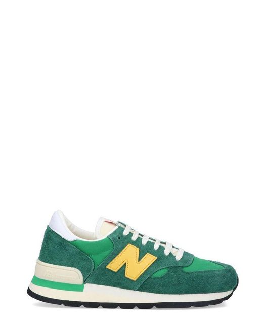 New Balance Green 990 V1 Lace-up Sneakers for men