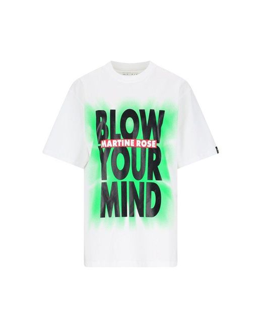 Martine Rose Green 'blow Your Mind' T-shirt