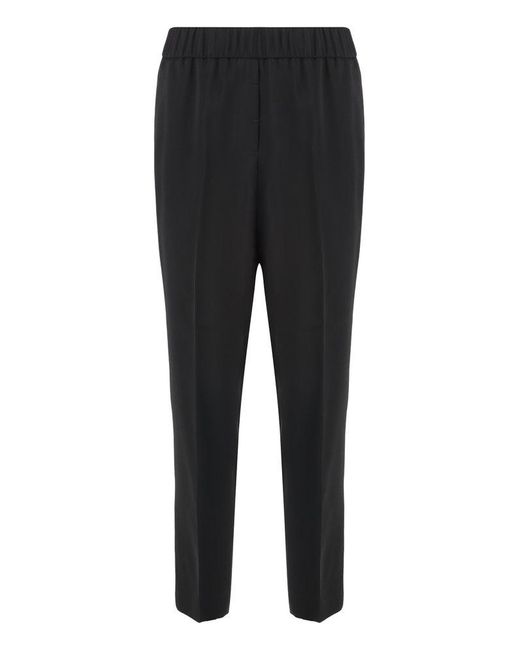Peserico Black Viscose Trousers