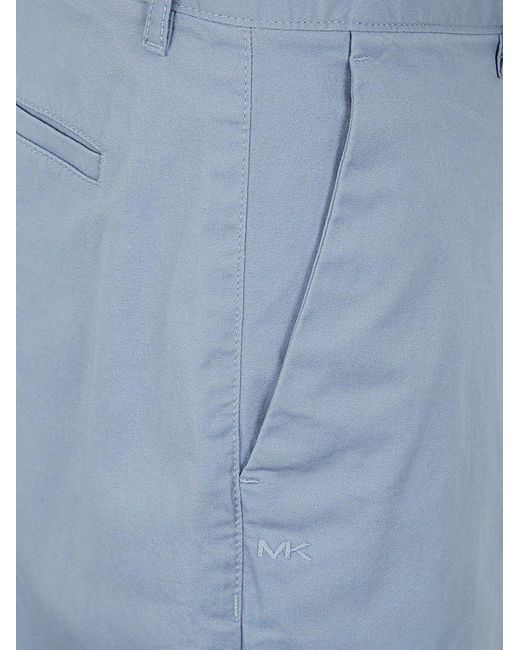 Michael Kors Blue Stretch Cotton Short for men