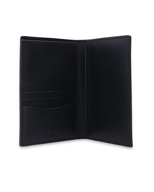 COACH Signature Coated Passport Holder in Black for Men Lyst UK