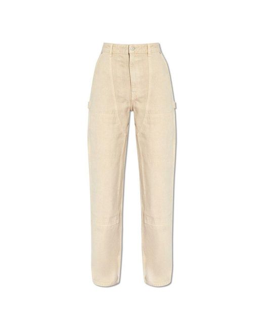 Helmut Lang Natural Jeans With Logo,