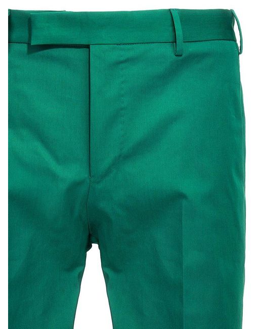 PT Torino Green Dieci Skinny Fit Pants for men