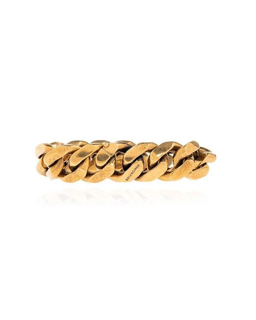 Balenciaga Metallic Brass Bracelet,