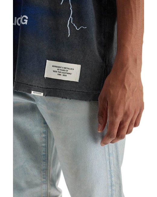 Represent Blue X Metallica for men