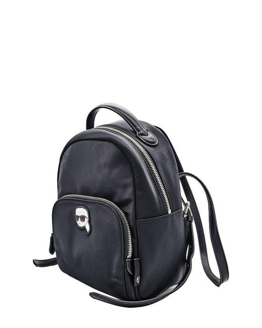 Karl Lagerfeld Blue Small Ikon Backpack