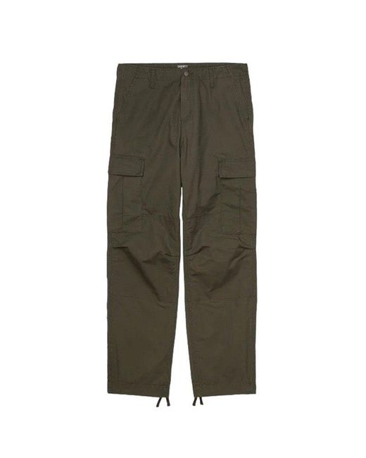 Carhartt Green Ripstop Straight-leg Logo Patch Cargo Trousers for men