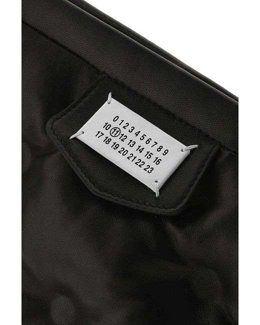 Maison Margiela Black Glam Slam Flat Pocket Shoulder Bag for men