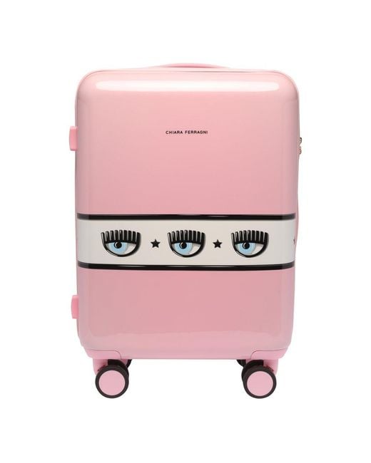 Chiara Ferragni Pink Logomania Suitcase