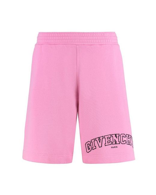 Givenchy Pink Cotton Bermuda Shorts for men