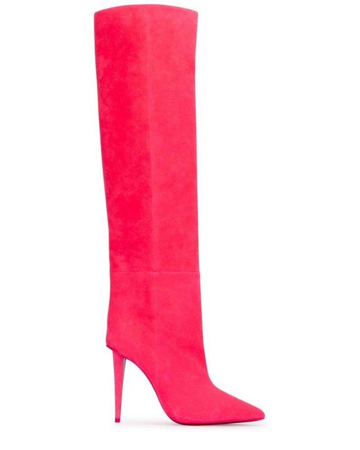Christian Louboutin Pink Astrilarge Botta Heeled Boots