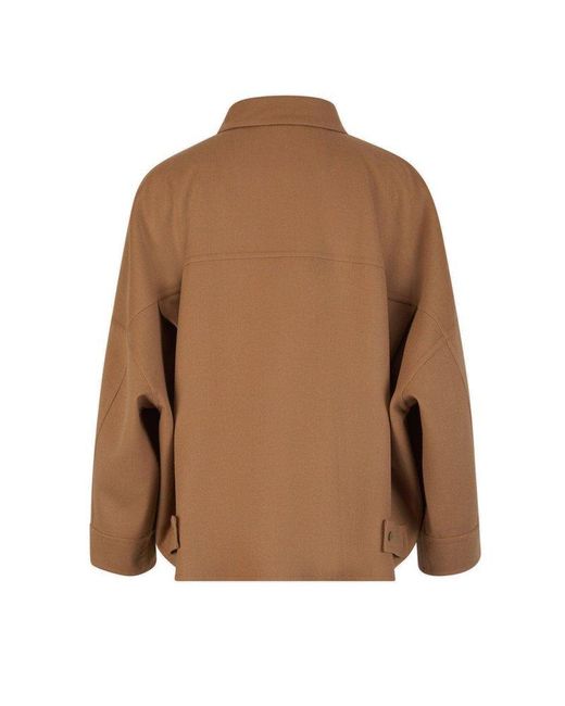 Herno Brown Double Layer Wool Jacket