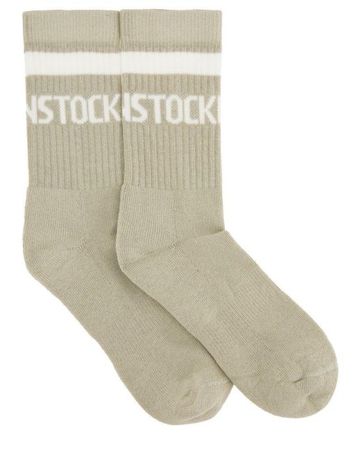 Birkenstock Natural Logo Intarsia Socks