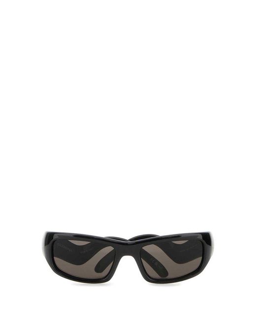 Balenciaga Black Hamptons Rectangle Sunglasses