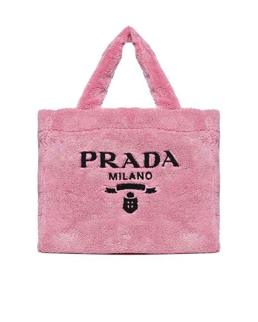 prada pink terry mini bag